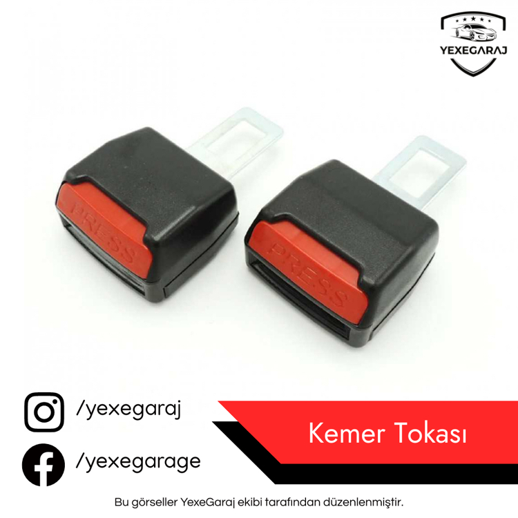 Emniyet Kemer Tokası Çift