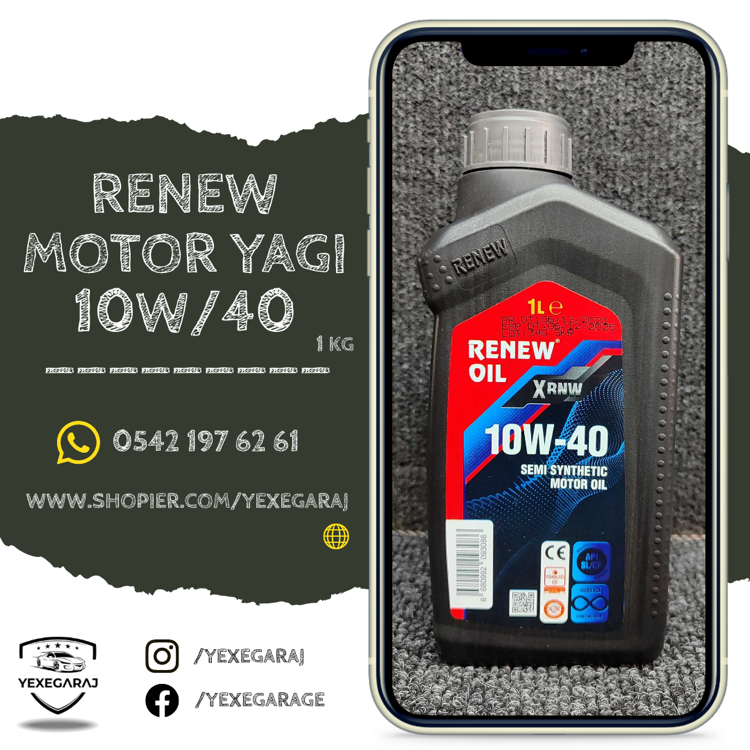 Renew 10W/40 Motor Yağı 1 KG