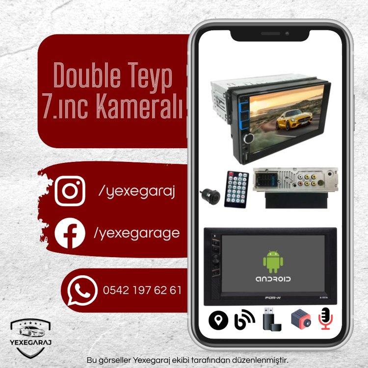 Double Teyp 7 Inc Kameralı