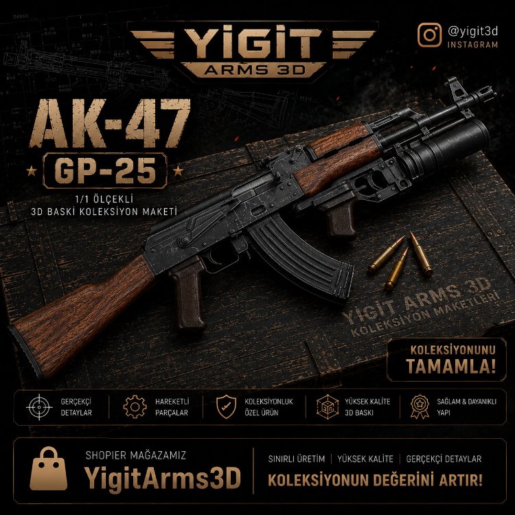 AK-47 Maketi 1:1 Oranlı