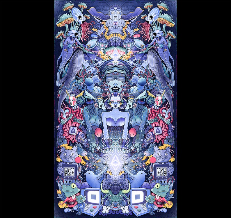 "BRAVE NEW WORLD" • 142*85 CM • Duvar Örtüsü