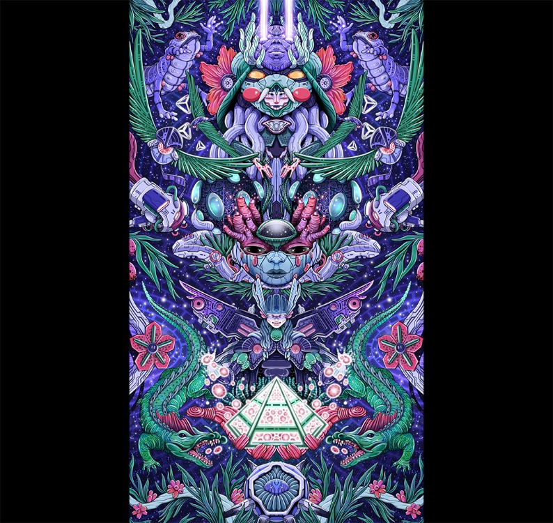 "MANTRAS" • 142*85 CM • Duvar Örtüsü