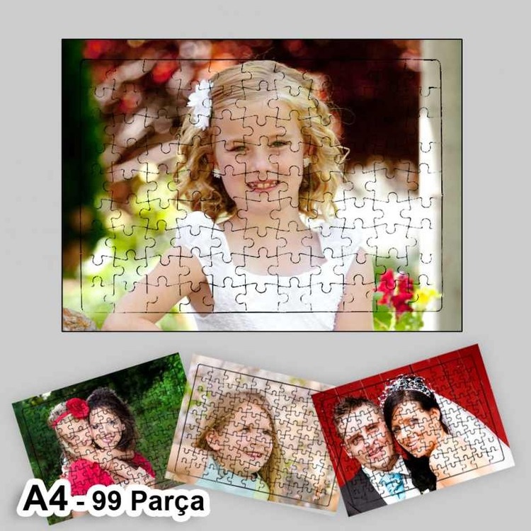 99 Parça puzzle Kişiye Özel Baskı