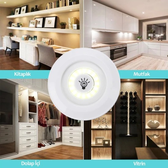 Uzaktan Kumandalı 3 Lü Ayarlanabilir Spot LED Işık