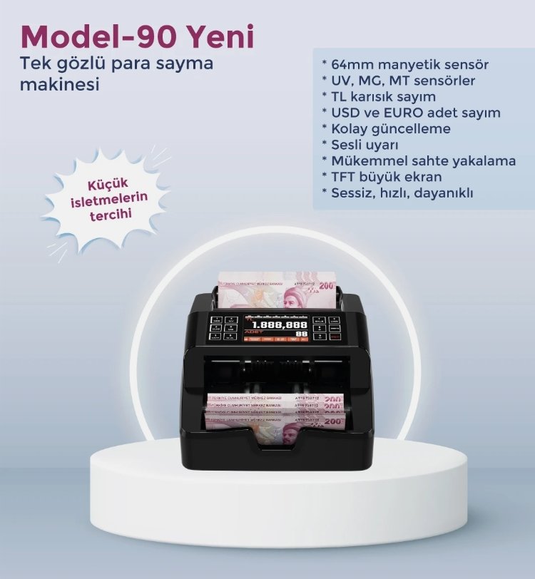 plus 90 model para sayma makinesi 