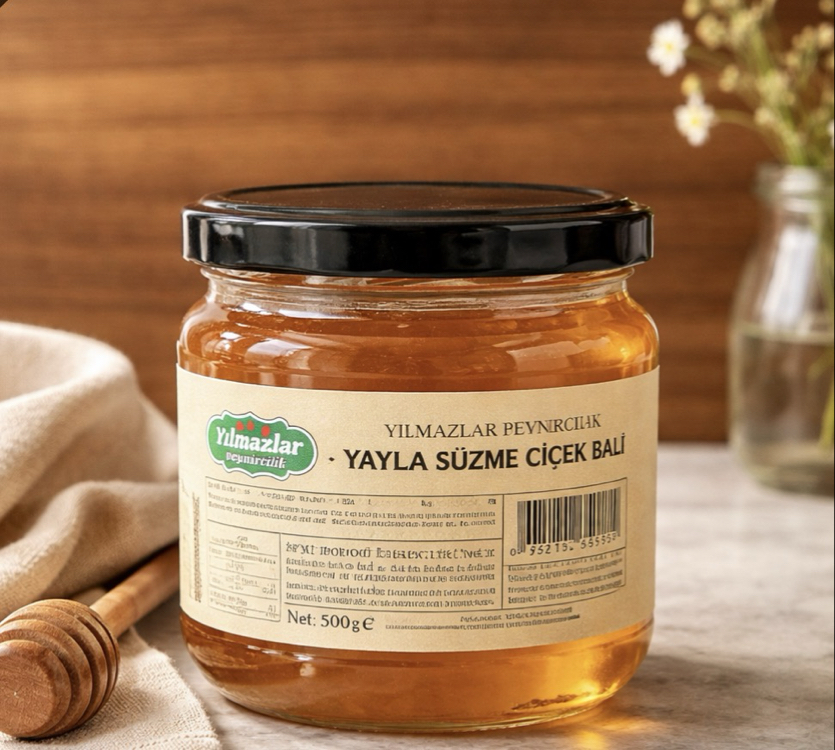 500 gr süzme bal