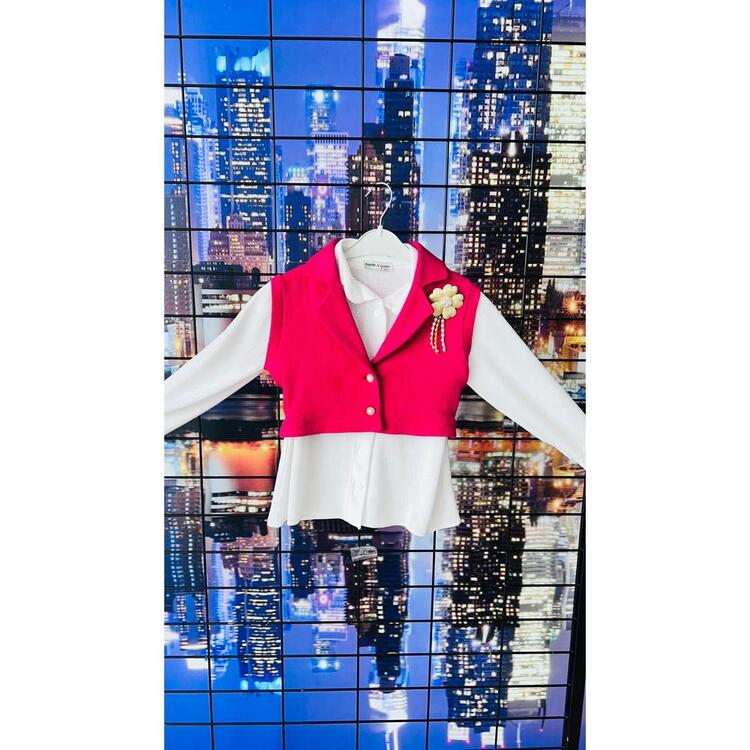 Sevimli Kırmızı Çocuk Elbisesi - Modern Stil
