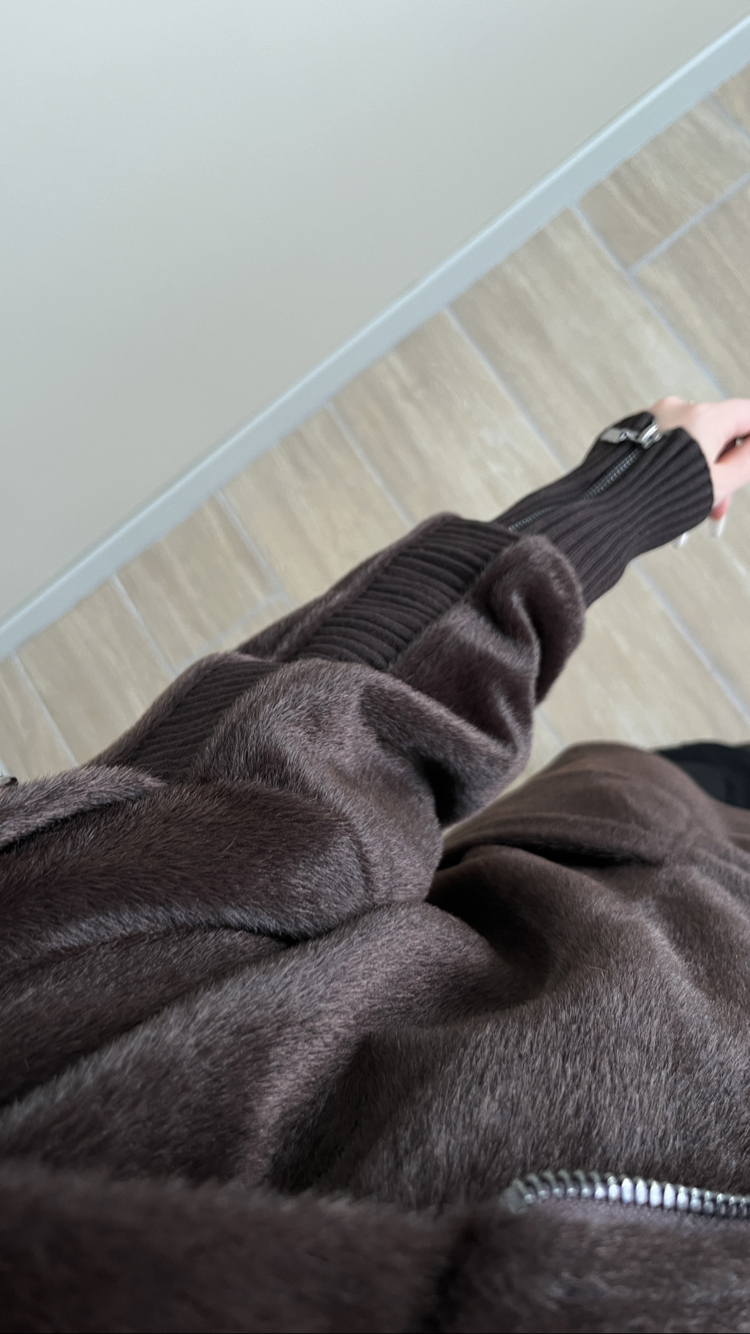 Fermuarlı Angora Kaban Acı Kahve