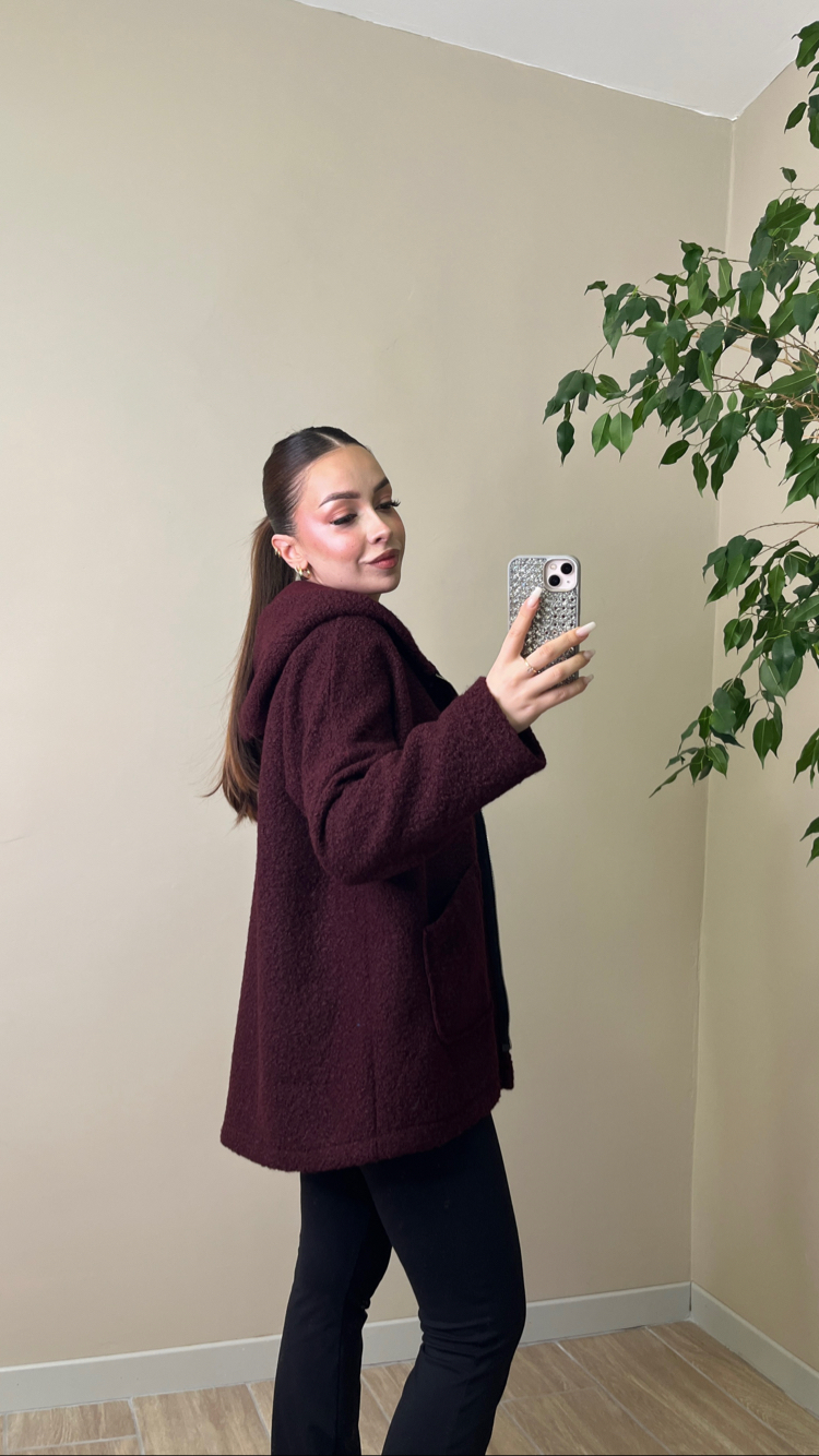Premium Buklet Ceket Bordo