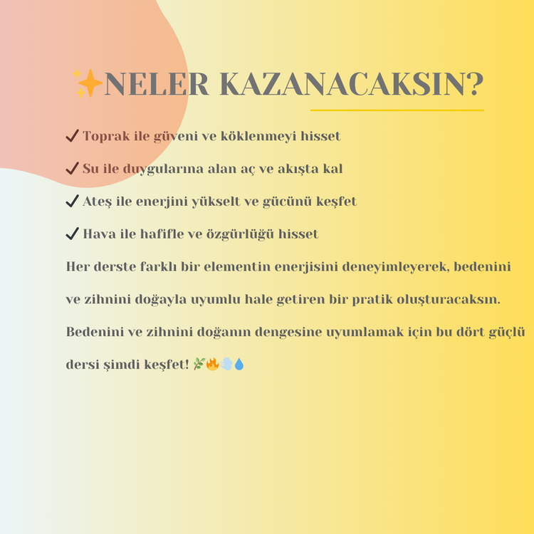 4 ÇAKRANIN 4 ELEMENTİN GÜCÜ