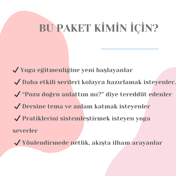 Yoga Eğitmen Paketi – Hiza + Seri + Çakra Kitapçığı
