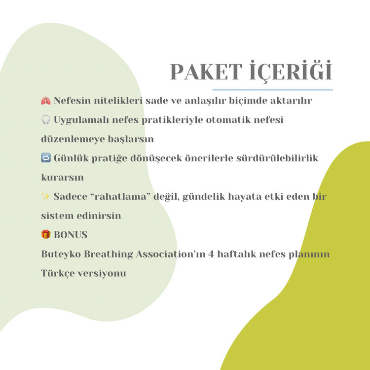 Nefesle Rahatla Mini Kurs