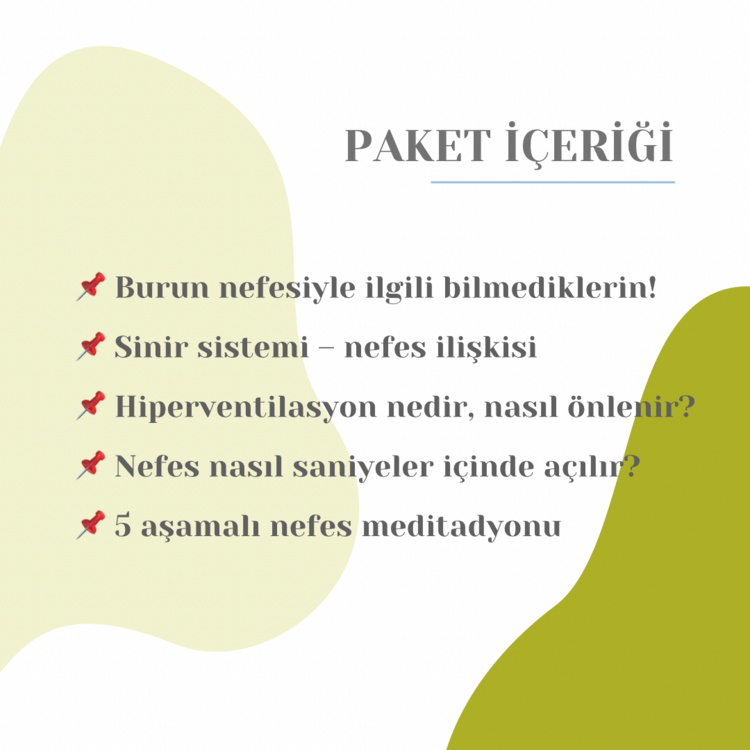 Nefesle Rahatla Mini Kurs-Eğitmen