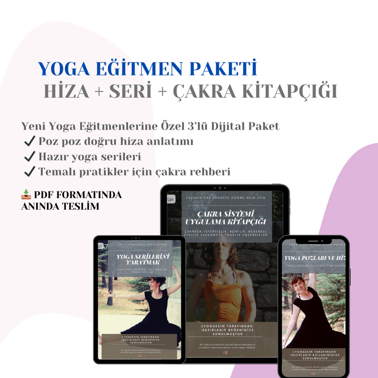 Yoga Eğitmen Paketi – Hiza + Seri + Çakra Kitapçığı