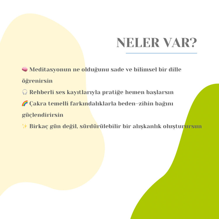 Çakra Sistemi Temelleri ve Çakra Meditaysonu Mini Kurs