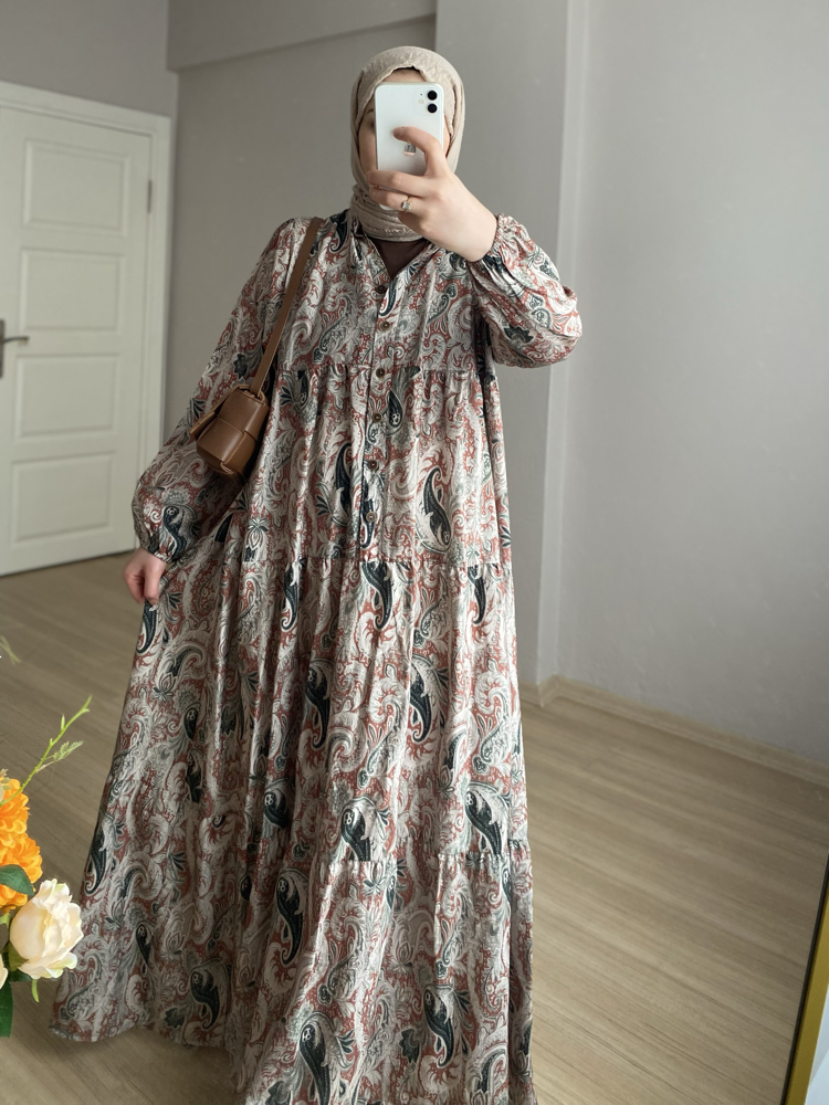 Lora Elbise| Yeşil