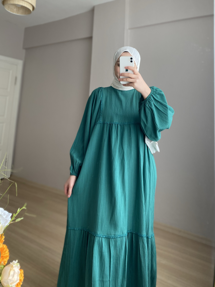 Peri elbise Yeşil