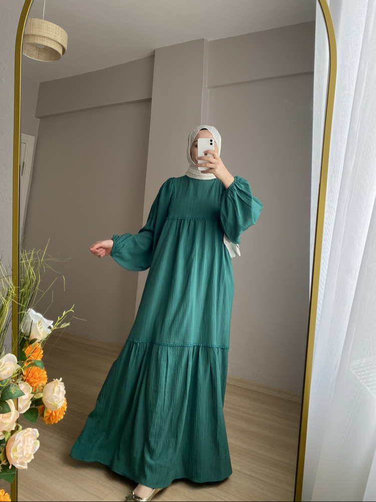 Peri elbise Yeşil