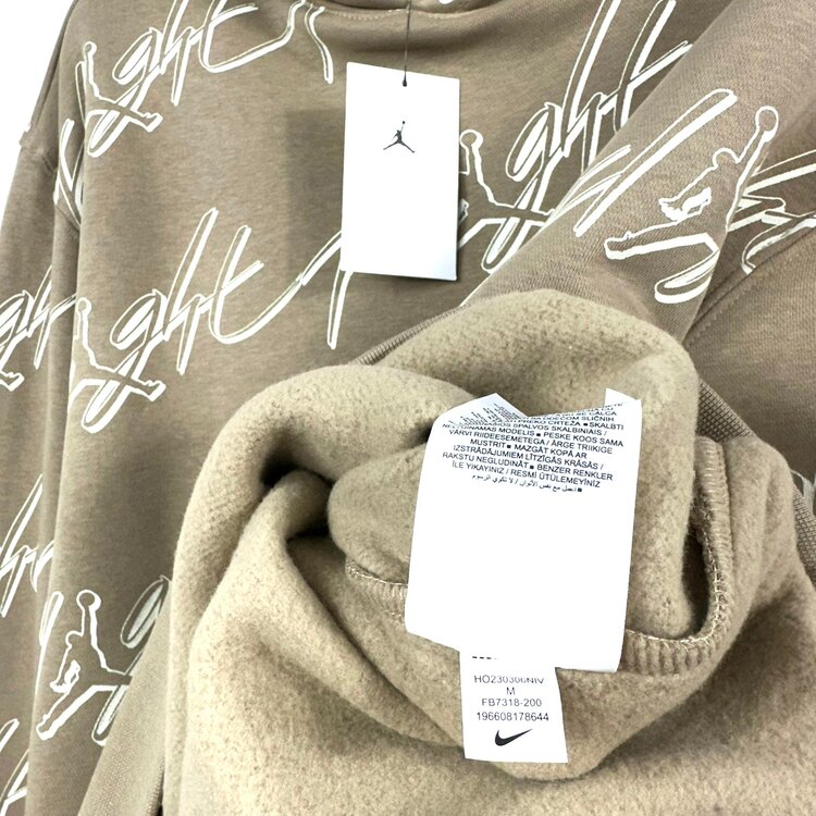 Jordan M J Fleece Pullover Hoodie [FB7318-200]