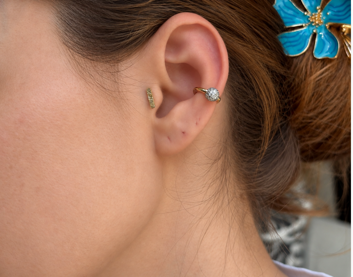 ALVİA EARCRAFT KÜPE | ALTIN KAPLAMA