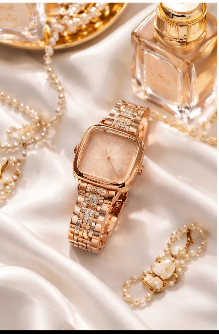 Rose Gold Kadın Saat – Şık Tasarım – 3 ATM Su Geçirmez – Metal Kordon