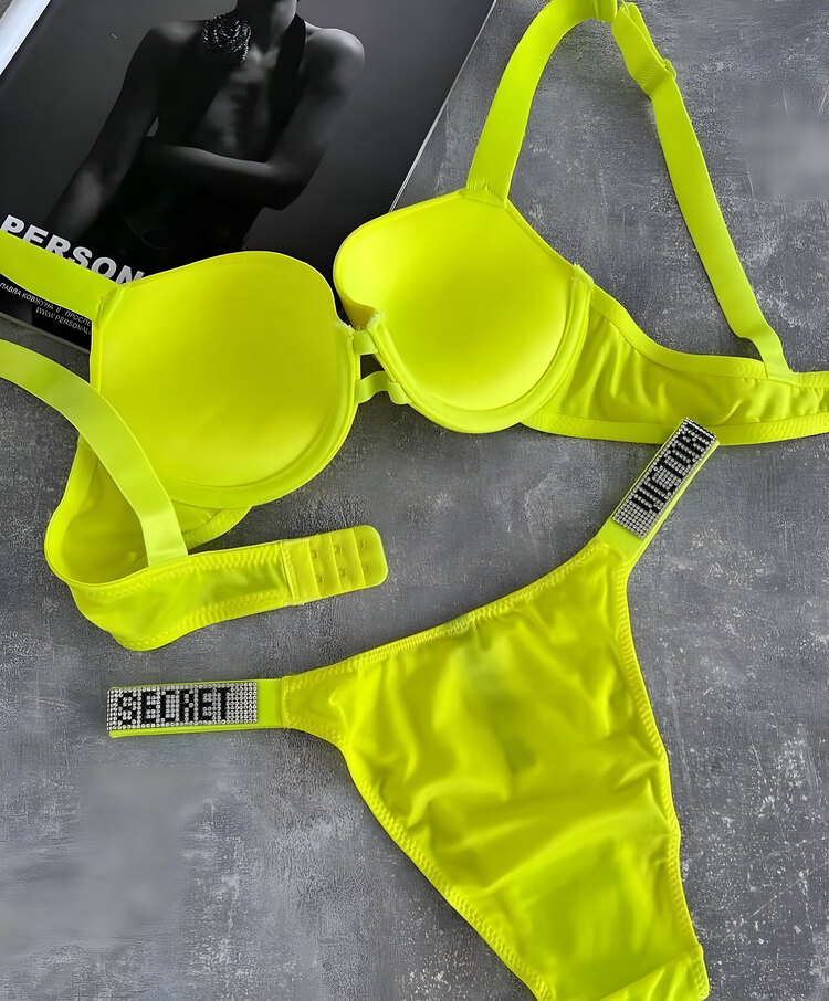 Victoria’s Secret Sarı Destekli Very Sexy Shine Takım