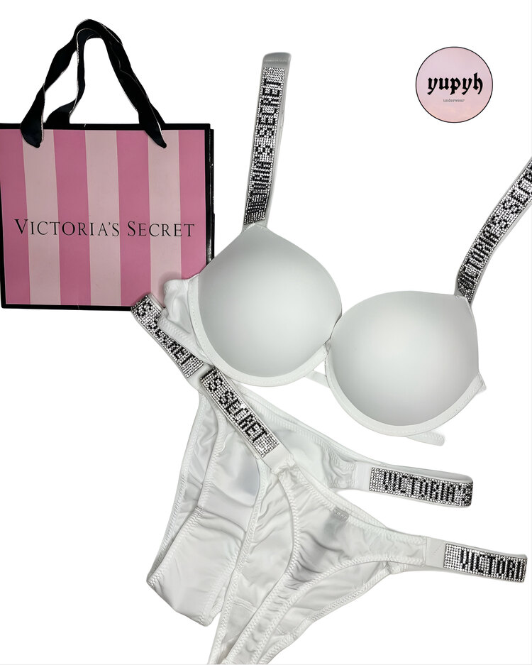 Victoria’s Secret İthal Beyaz Destekli Very Sexy Shine Takım