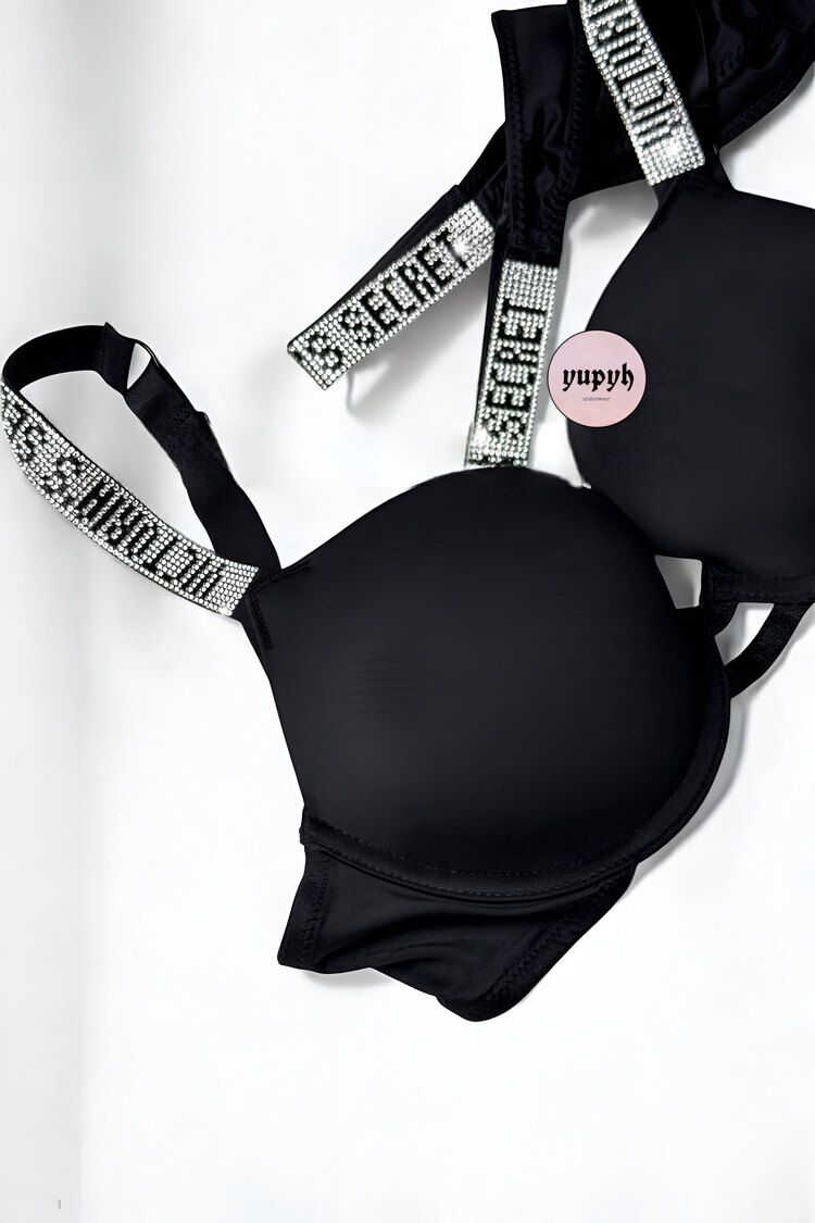 Victoria’s Secret İthal Siyah Destekli Very Sexy Shine Takım