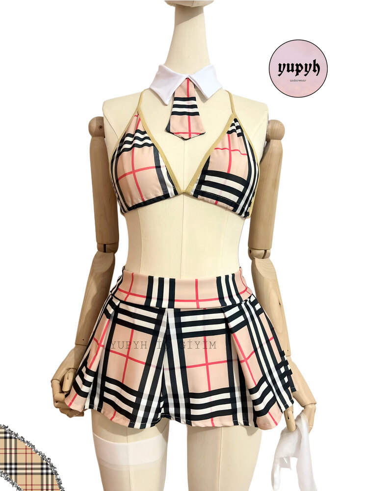 Burberry School Etekli Fantezi Takım
