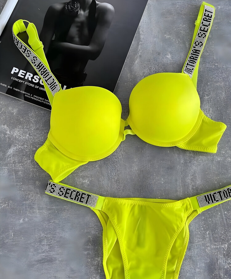 Victoria’s Secret Sarı Destekli Very Sexy Shine Takım