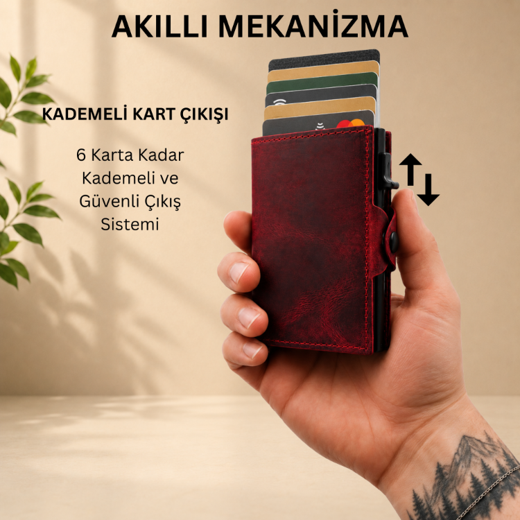 3'ü 1 Arada Kişiselleştirilebilir Hakiki Deri Cüzdan – Ayrılabilir MagSafe Kartlık