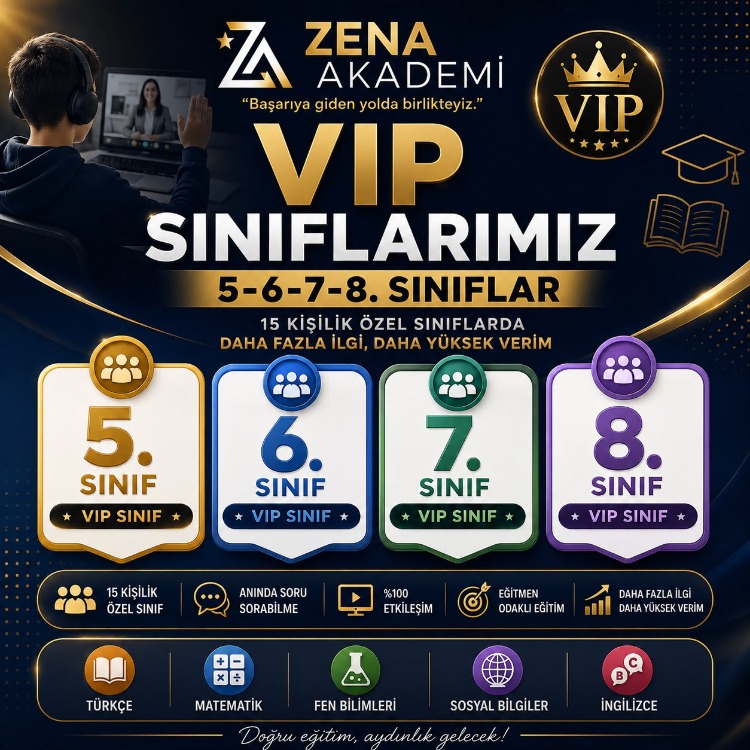 ZENA AKADEMİ AYLIK VIP DİJİTAL İÇERİK PAKETİ