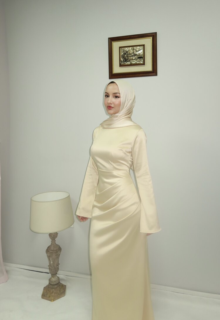 Swan Dress Şampanya Rengi