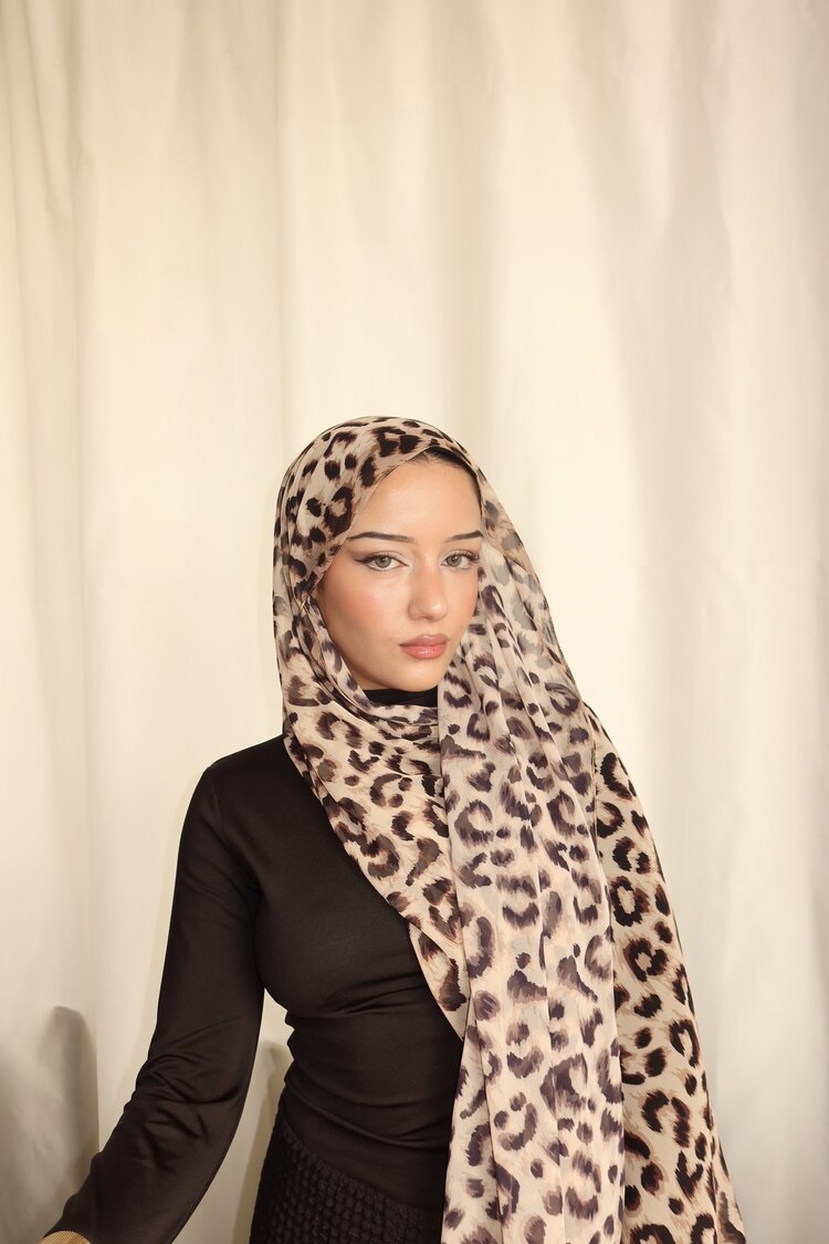 Leopar Orijinal Desen Şal