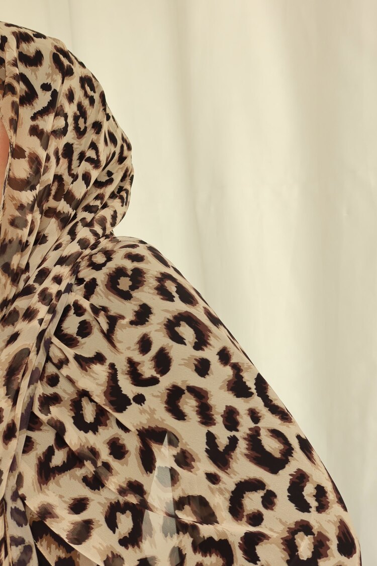 Leopar Orijinal Desen Şal