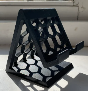 Geometrik Petek Telefon Standı
