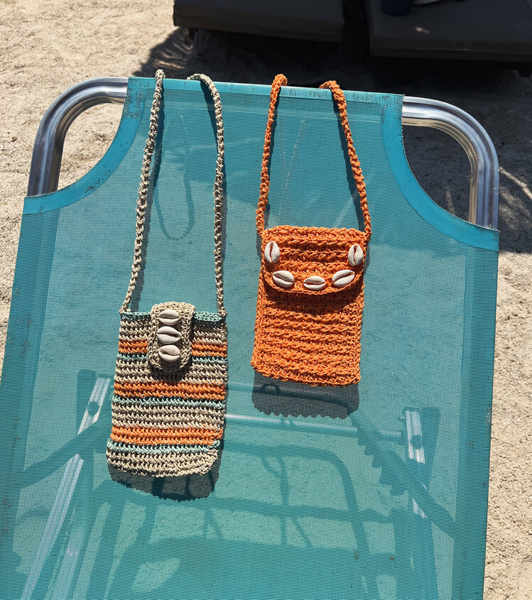 Positano; Deniz kabuğu detaylı mini çanta