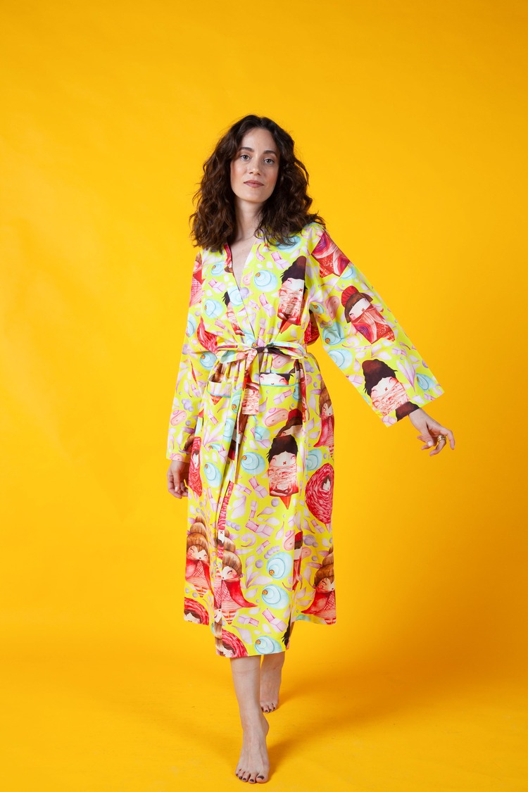 Long robe in SUNNY