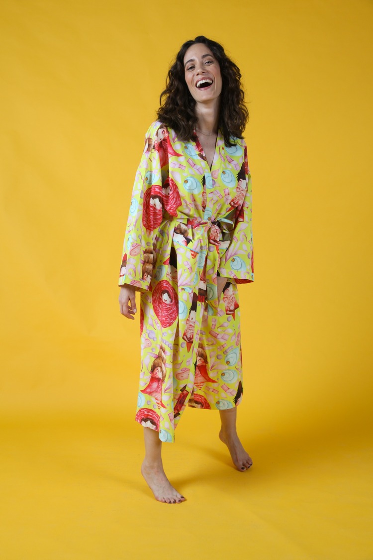 Long robe in SUNNY