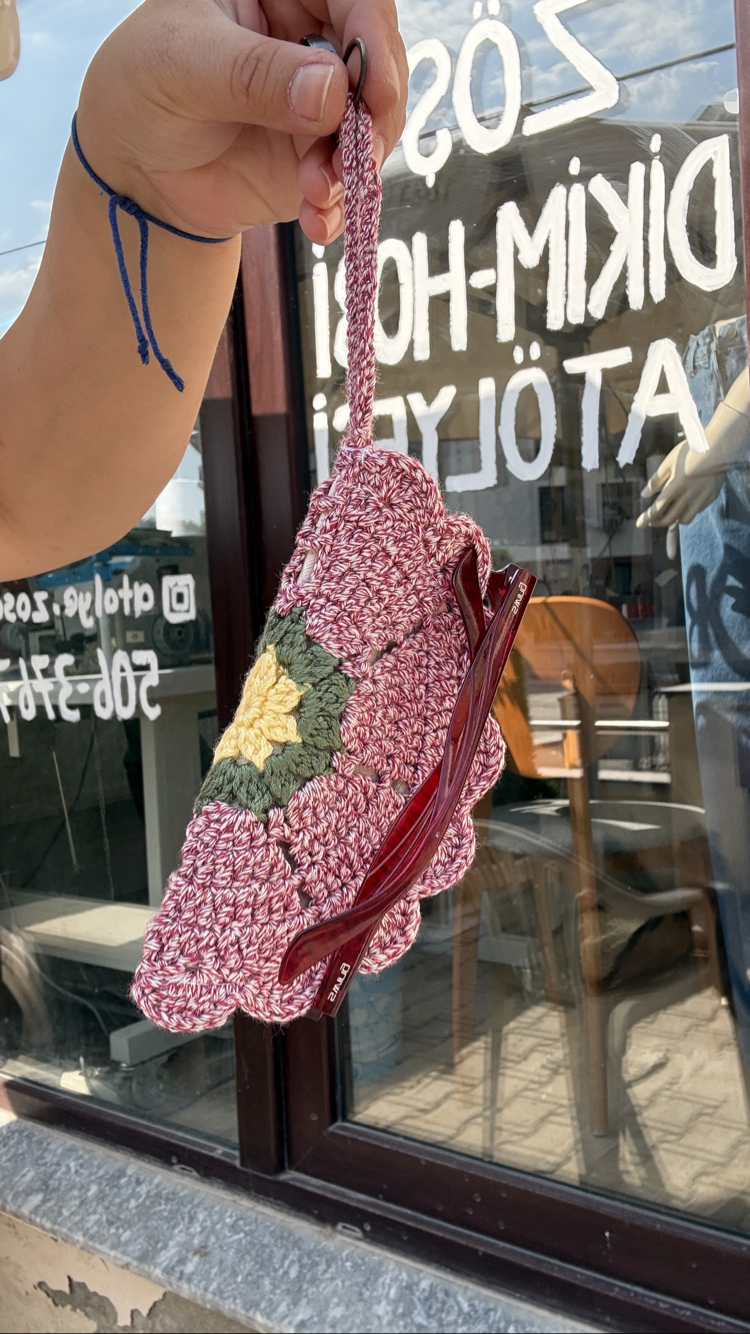 EL ÖRGÜSÜ GÖZLÜK KILIFI/ÇANTA AKSESUARI