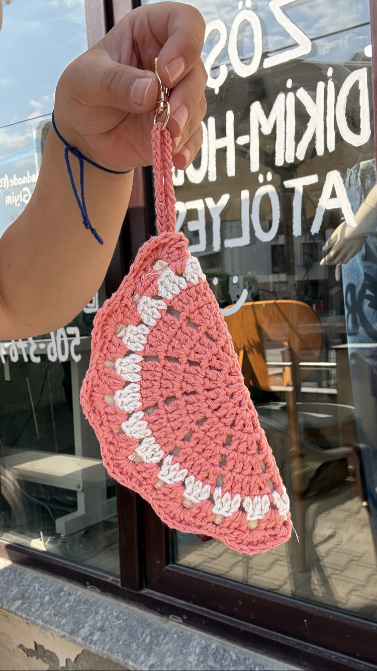 Handmade Örgü Gözlük Kılıfı/Çanta Aksesuarı