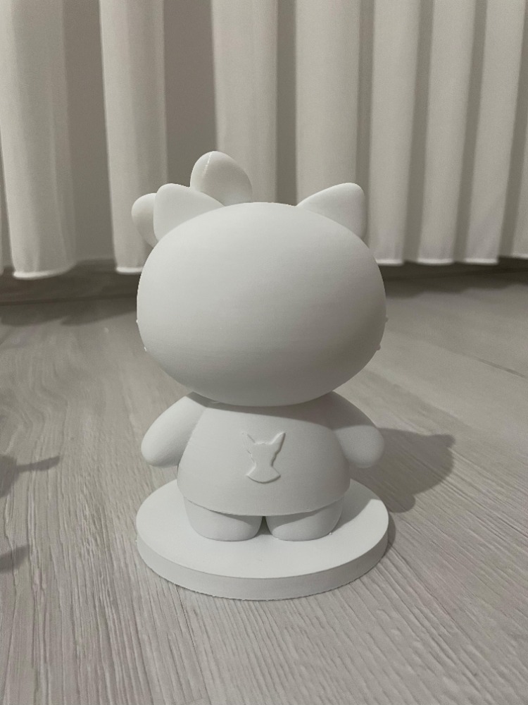 Boyanabilir 3D Hello Kitty Temalı Biblo ve Hobi Seti