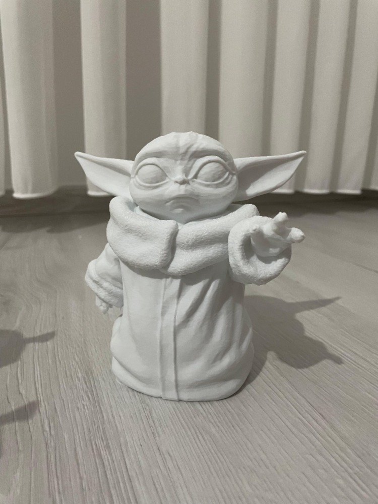 Boyanabilir 3D Baby Yoda Temalı Biblo ve Hobi Seti