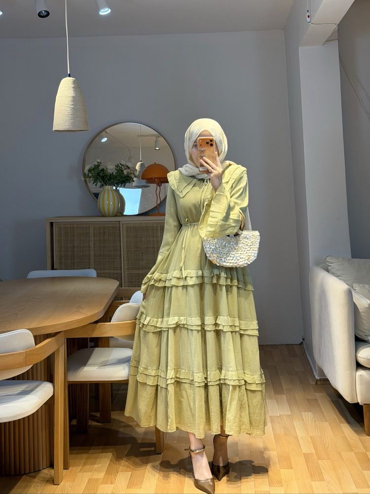 Valention Yeşil Elbise