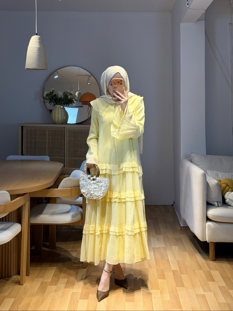 Valention Sarı Elbise 
