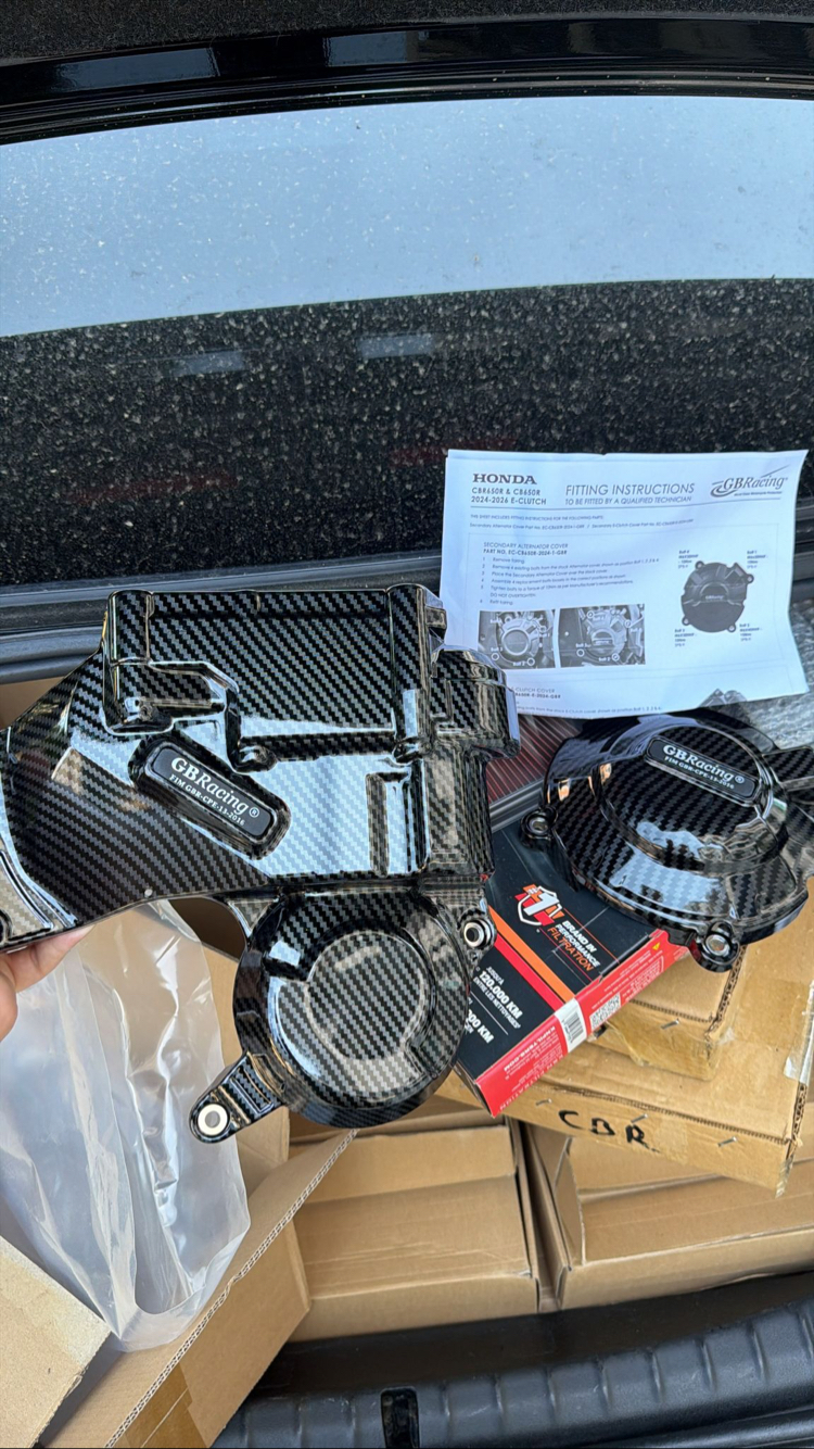 650R CBR CB Blok Koruma Kapak Karbon E Clutch 