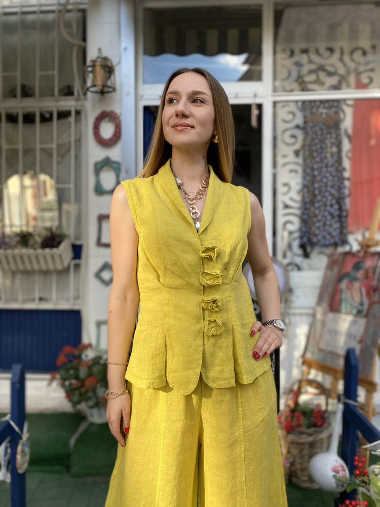 İtalyan keten takım