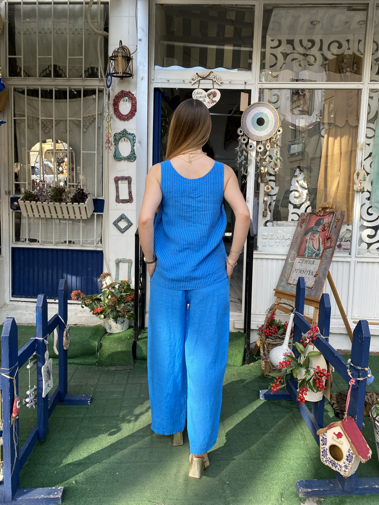 İtalyan keten takım