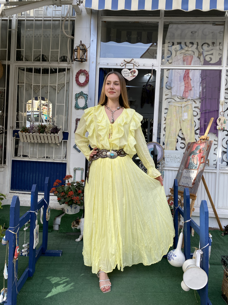 İtalyan etek&gömlek takım