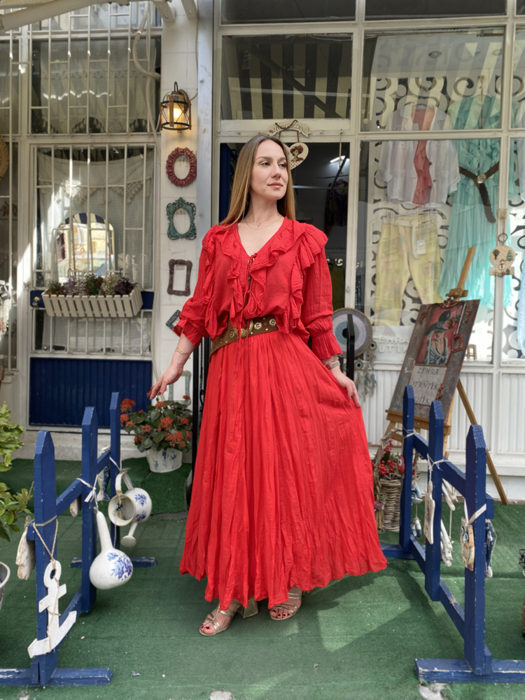İtalyan etek&gömlek takım